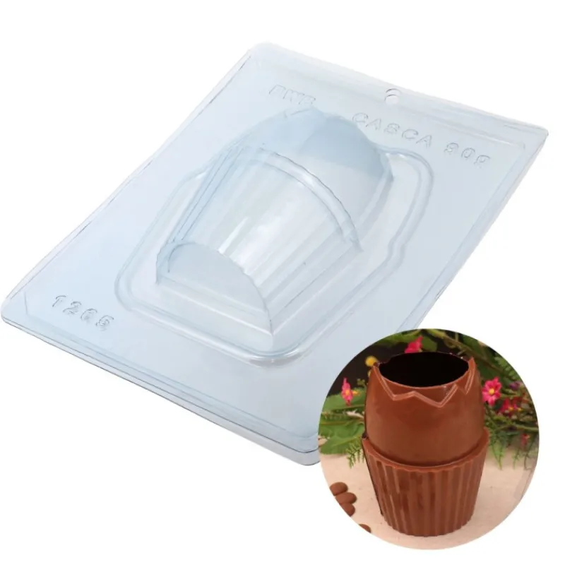 Clearance Cerf Dellier Moule chocolat en 3 parties demi œuf cupcake 3D
