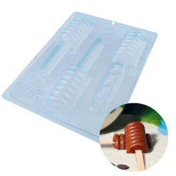 New Cerf Dellier Moule chocolat en 3 parties glaces à spirales