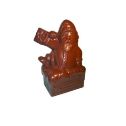 Cerf Dellier Moule chocolat Père Noël cheminée