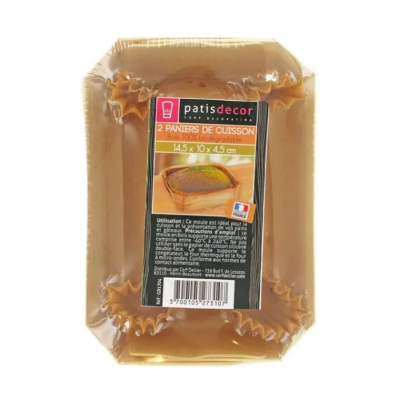 Clearance Cerf Dellier Moule de cuisson bois 14,5 cm (x2)