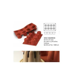 Best Cerf Dellier Moule silicone 8 bavarois 57x57 mm