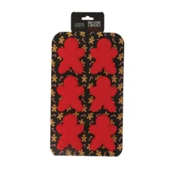 New Cerf Dellier Moule Silicone 6 Empreintes Bonhommes pain d'épices