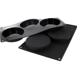 Hot Cerf Dellier Moule silicone 3 empreintes rondes Ø 10 cm