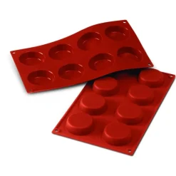 Sale Cerf Dellier Moule silicone 8 flans 6 cm