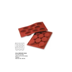 Best Cerf Dellier Moule silicone 9 ovales 70x50 mm