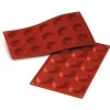 Hot Cerf Dellier Moule silicone mini-tartelettes 15 x Ø 4,5 cm