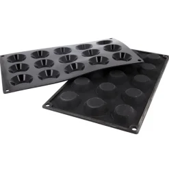 Hot Cerf Dellier Moule silicone mini-tartelettes 15 x Ø 4,5 cm