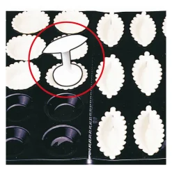 Sale Cerf Dellier Outil de fonçage 2 têtes polypropylène pour tartelettes unies et barquettes