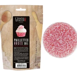 Clearance Cerf Dellier Paillettes comestibles roses 300 g