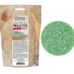 Sale Cerf Dellier Paillettes comestibles vertes 300 g
