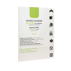 New Cerf Dellier Papier de cuisson EcoPap anti-adhérent 40 x 30 cm (x 50 feuilles)