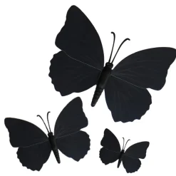 Best Cerf Dellier Papillons noirs aimantés assortis (x3)