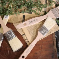 New Cerf Dellier Pinceau plat soie manche bois 45 mm