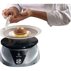 Hot Cerf Dellier Plateau tournant électrique de 1 à 80 tours/minute 24x12 cm