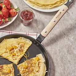 New Cerf Dellier Poêle à crêpes anti-adhésive CHOC B BOIS De Buyer Ø 26 cm