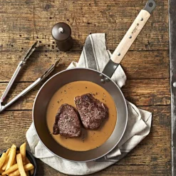 New Cerf Dellier Poêle ronde en Minéral B bois - Ø 26 cm