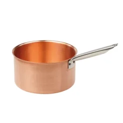 Hot Cerf Dellier Poêlon à sucre cuivre queue froide inox bord verse-franc 16 cm