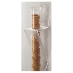 Outlet Cerf Dellier Porte-cornets à glace mural PMMA hauteur 56 cm