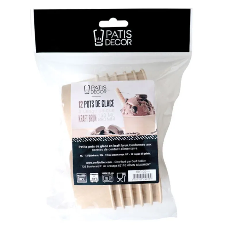 Cerf Dellier Pot à glace 13 cl (x 12)