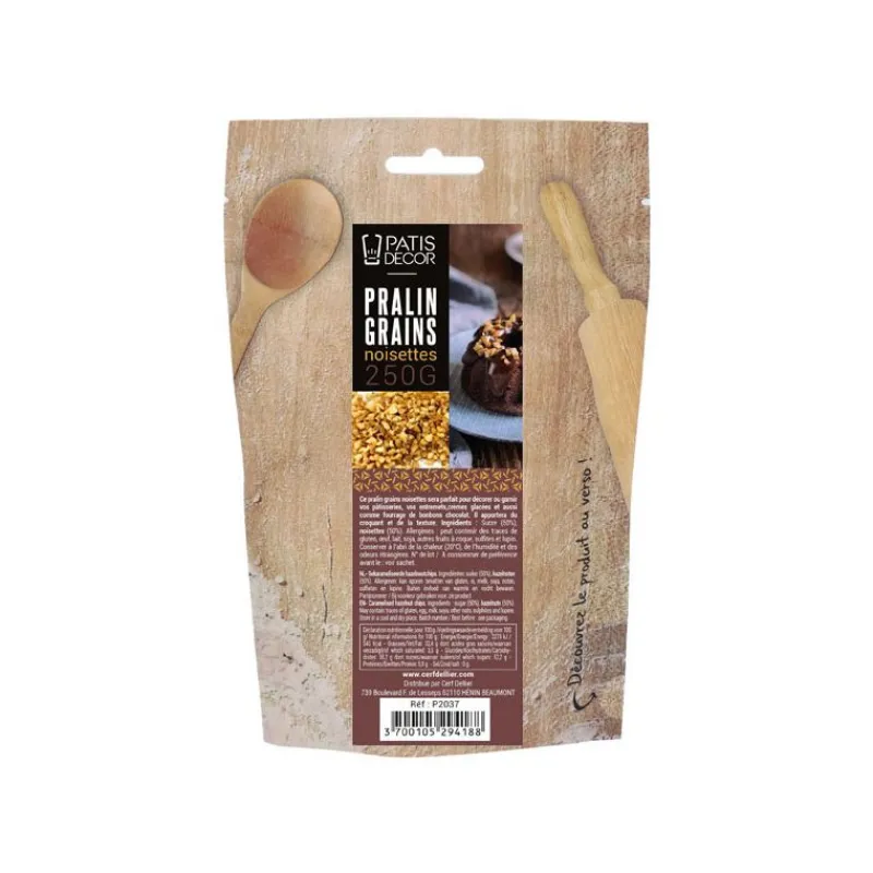 Clearance Cerf Dellier Pralin Grains Noisette 250 g