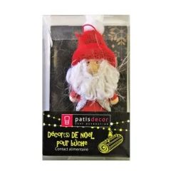 Cerf Dellier Père Noël bonnet rouge