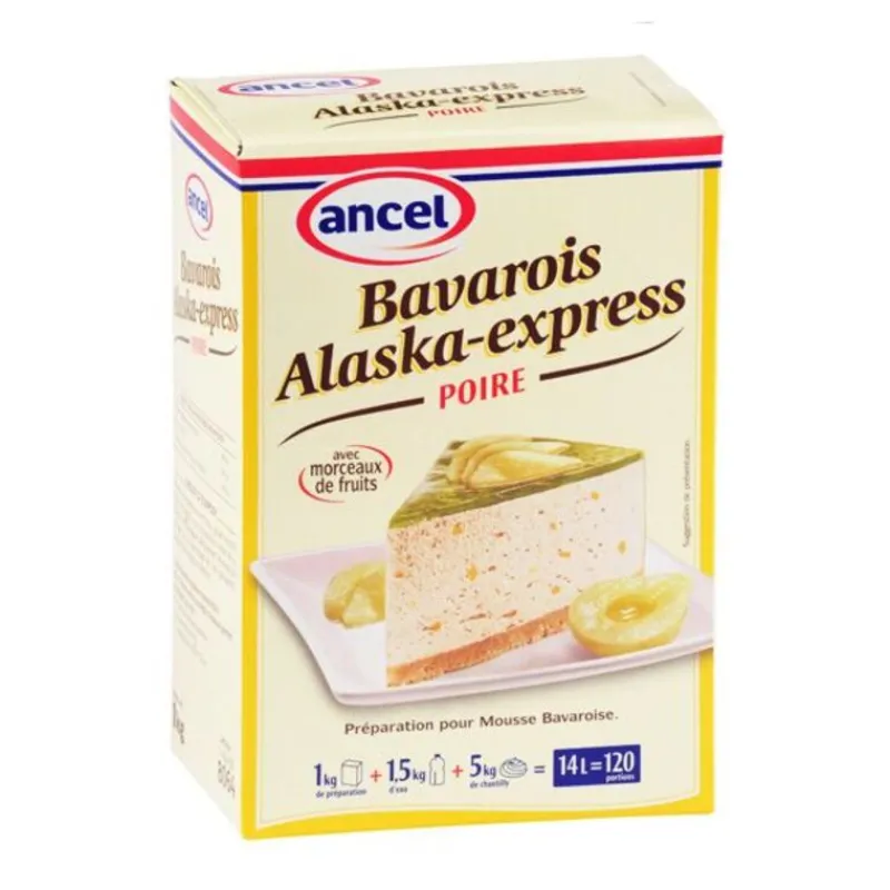 Clearance Cerf Dellier Préparation bavarois poire Alaska Express 1 kg