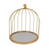 Outlet Cerf Dellier Présentoir cage à oiseaux doré 25 cm