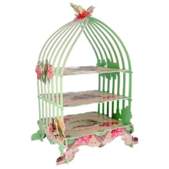Outlet Cerf Dellier Présentoir cage à oiseaux vert