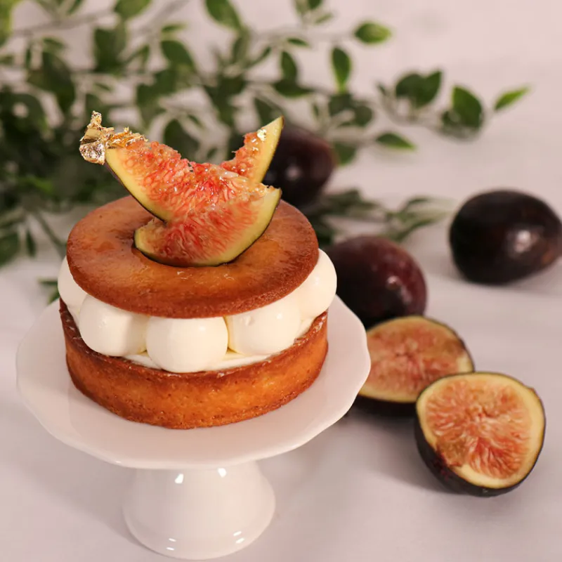 Sale Cerf Dellier Présentoir cupcake individuel blanc en céramique - Ø 10 cm