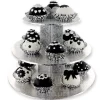 Best Cerf Dellier Présentoir cupcakes argent rond