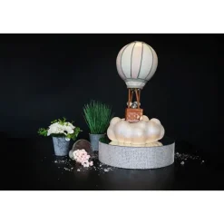 Hot Cerf Dellier Présentoir gâteau effet miroir et contour en strass 20 cm