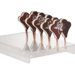 Outlet Cerf Dellier Présentoir transparent pour 24 sucettes glacées 36x16,5 cm