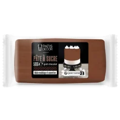 Sale Cerf Dellier Pâte à sucre marron 500 g - DDM 11/24