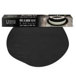 Discount Cerf Dellier Pâte à sucre noire étalée