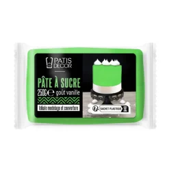 Cerf Dellier Pâte à sucre vert 250 g