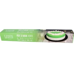 Sale Cerf Dellier Pâte à sucre verte étalée - DDM 11/24