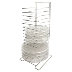 Outlet Cerf Dellier Rack pour grilles à pizza inox 15 niveaux jusqu'à 40 cm