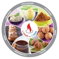 Hot Cerf Dellier Robot Cook cutter-blender chauffant