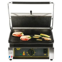 Online Cerf Dellier Roller Grill grill fonte rainurée simple 3 KW