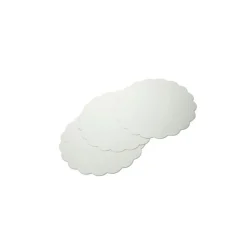Clearance Cerf Dellier Rond carton festonné blanc (x250)