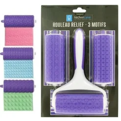 Discount Cerf Dellier Rouleau relief pâte à sucre 3 motifs