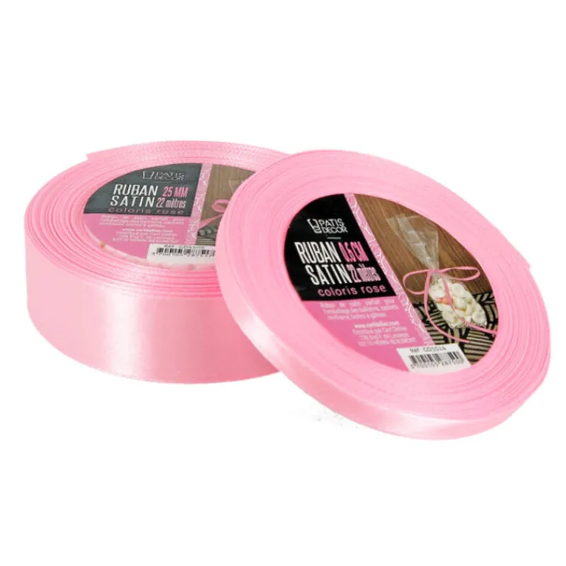Best Cerf Dellier Ruban rose satin (22 m)