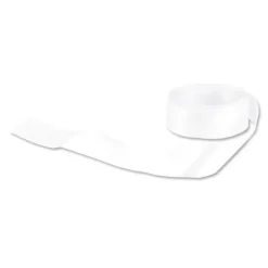 Hot Cerf Dellier Ruban satin blanc largeur 25 mm (5 m)