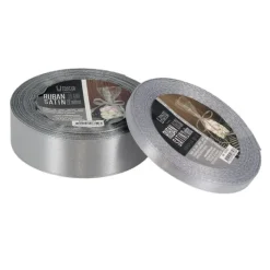 Clearance Cerf Dellier Ruban satin gris (22 m)