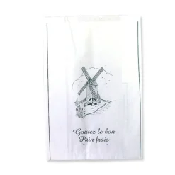 Outlet Cerf Dellier Sac à pain rond kraft blanchi x1000