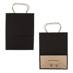 Clearance Cerf Dellier Sac en papier noir - 21x11x27 cm