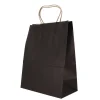Best Cerf Dellier Sac en papier noir - 25x12x33 cm