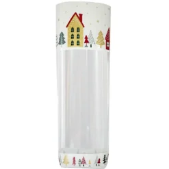 Sale Cerf Dellier Sachets polypro Village de Noël 10 x 22 cm (x5)