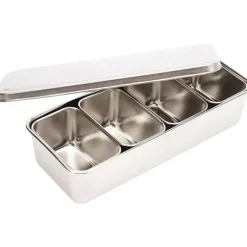 Sale Cerf Dellier Set de 5 mini-plats japonais inox pour mise en place