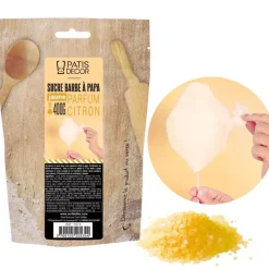 Clearance Cerf Dellier Sucre barbe à papa Citron 400g